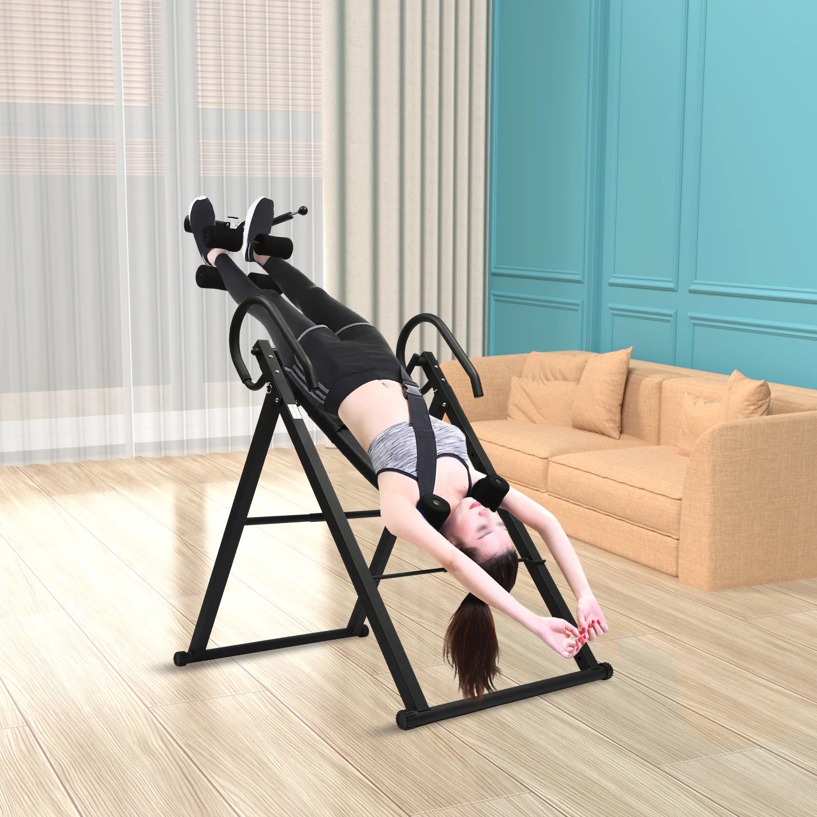 Inversion Table Blue/Black/Black/Red