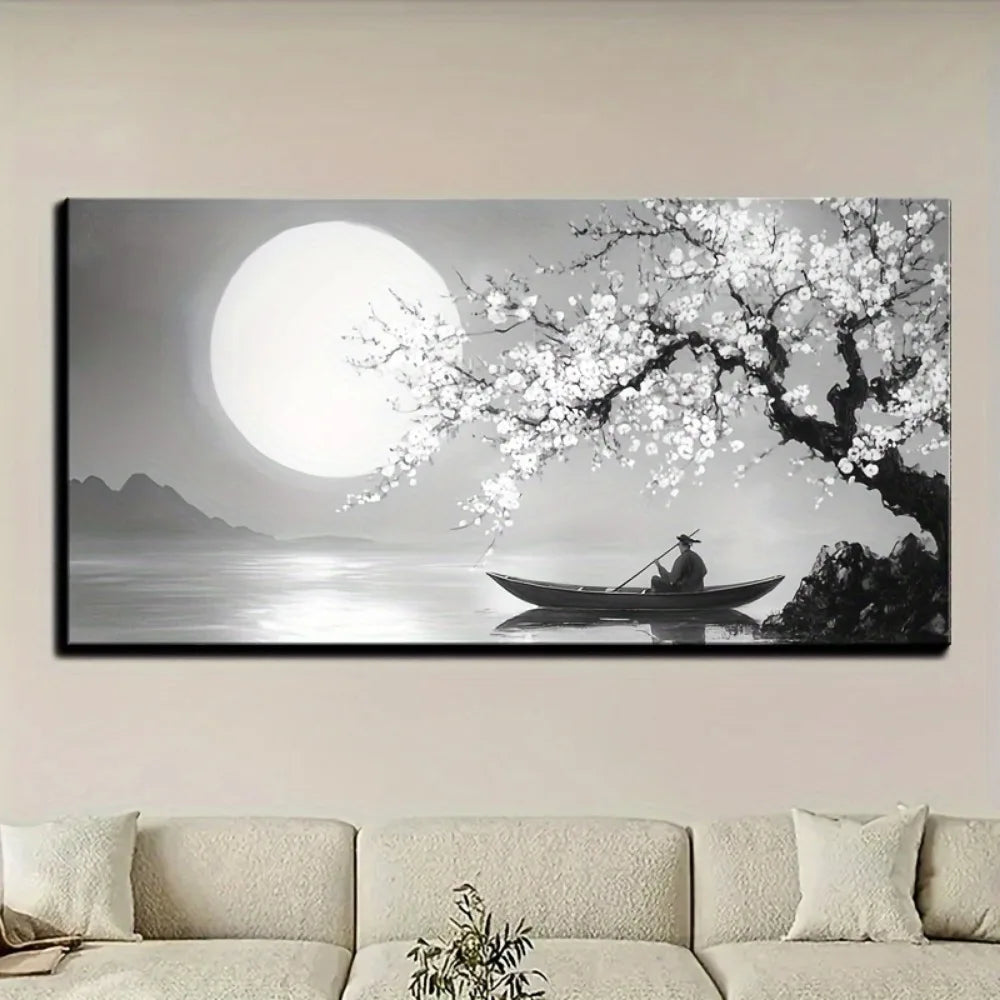 Framed canvas wall painting