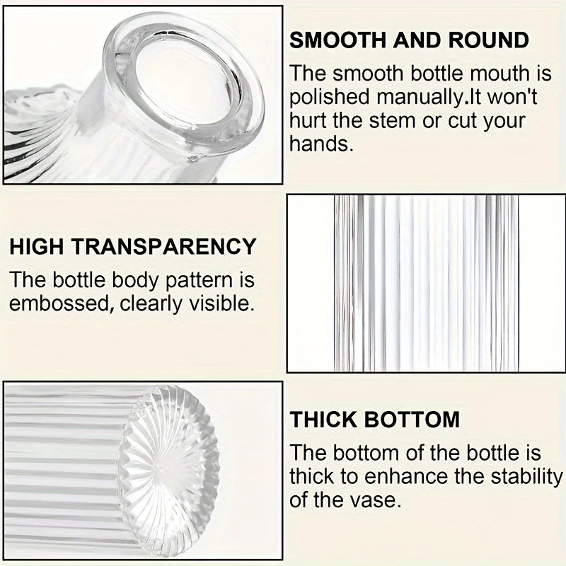 30Pc Small Glass Bud Vases Bulk