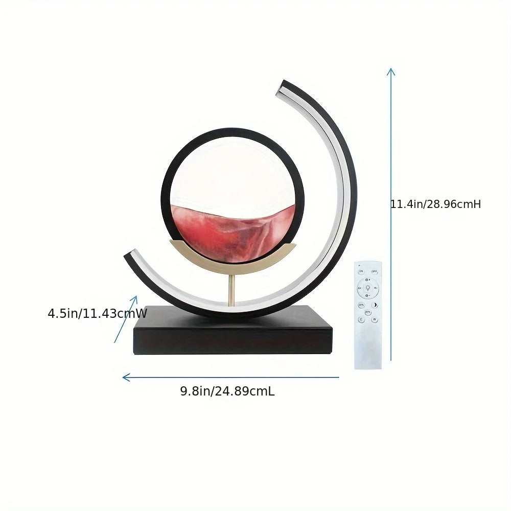 3D Sand Lamp Round Lamp