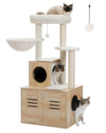 Cat Tree with Condo w/Cat Litter Box