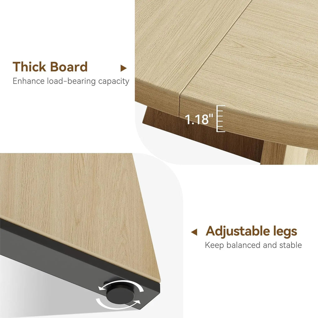 Round Dining Table Set for 4-6,