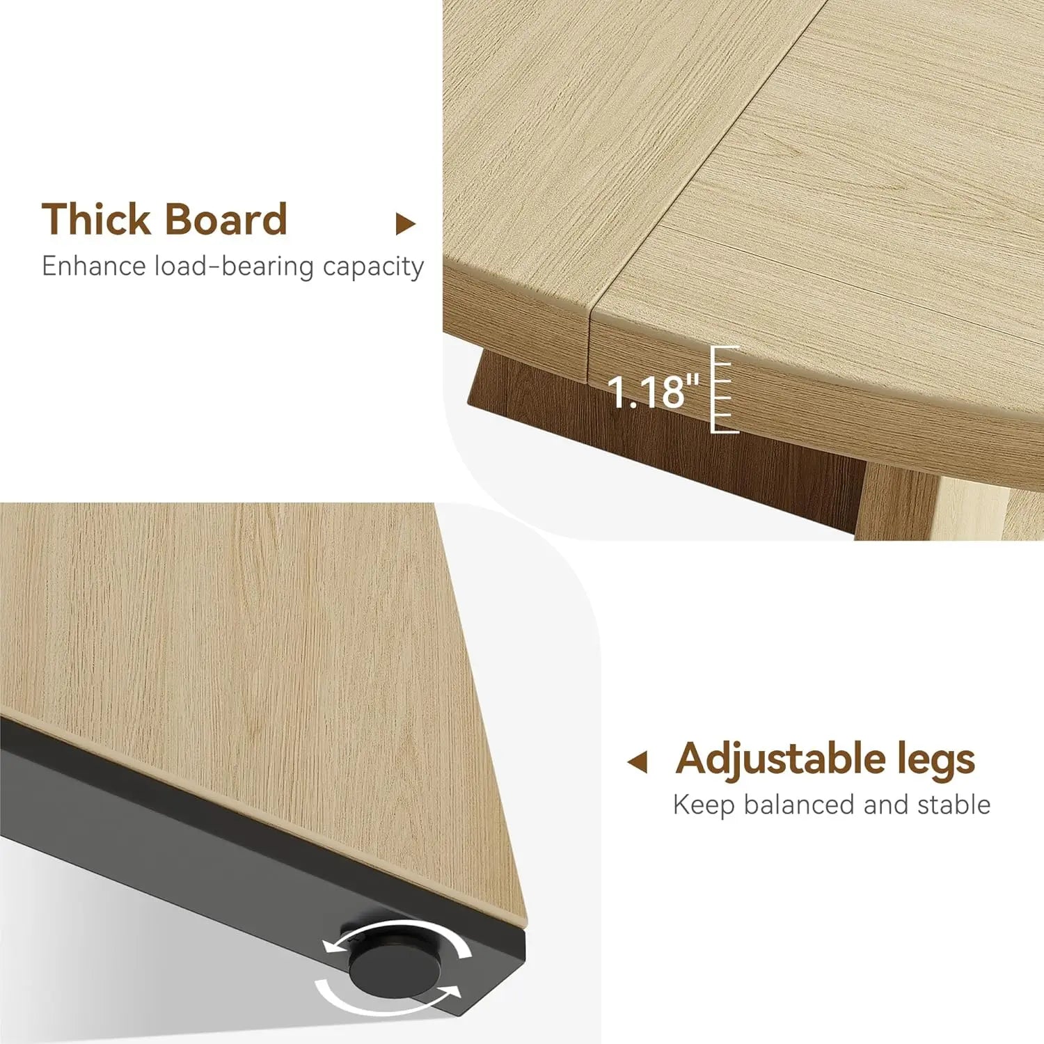 Round Dining Table Set for 4-6,