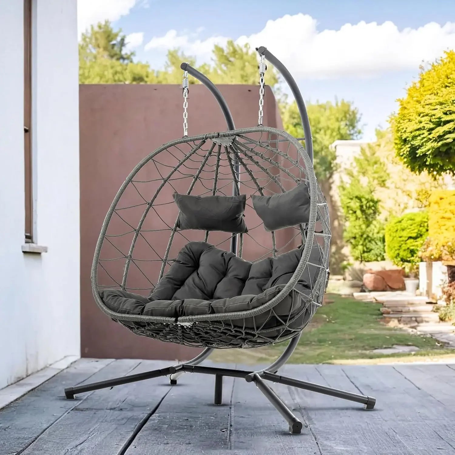 2 Person Double Egg Swing Chair
