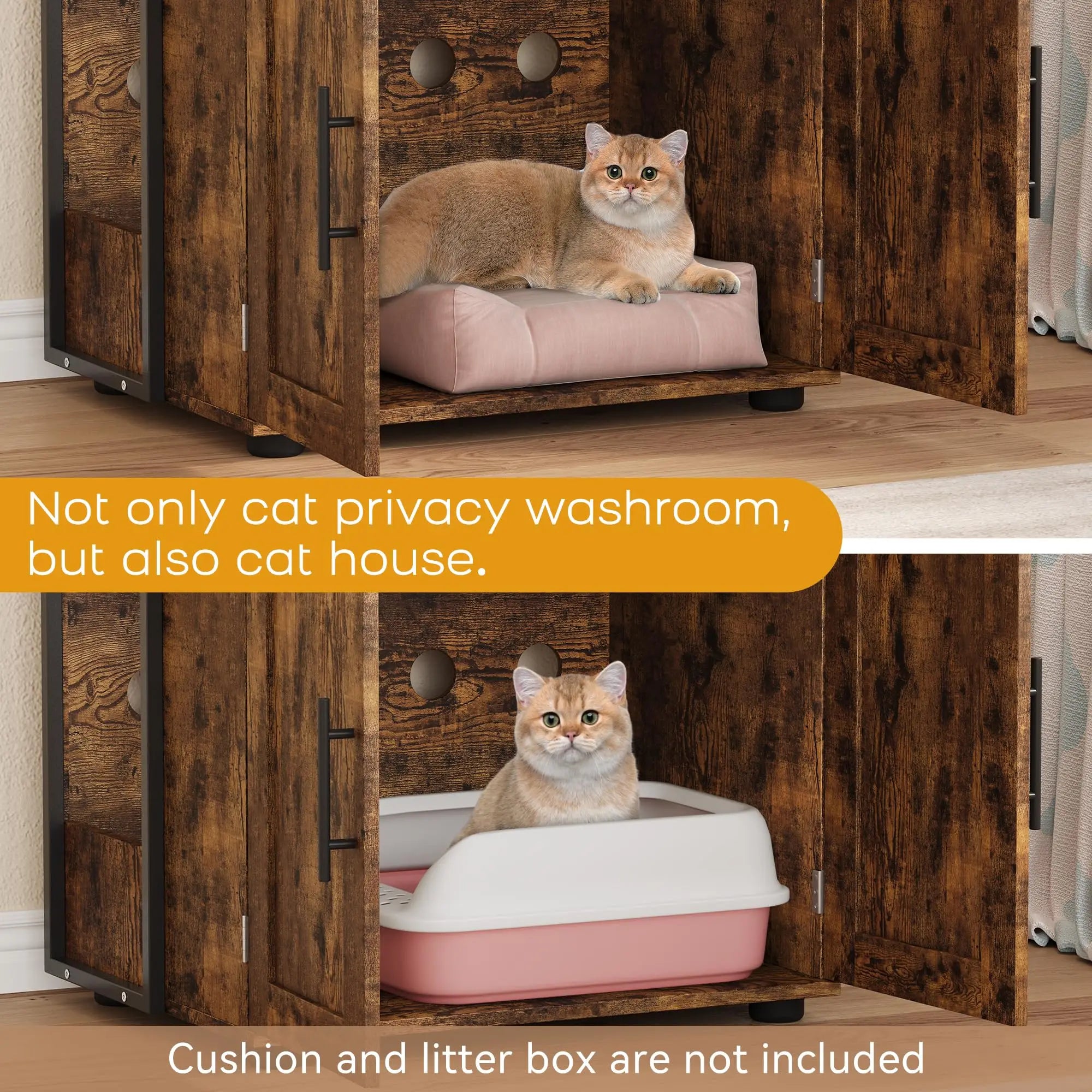Hidden Cat Litter Box Enclosure