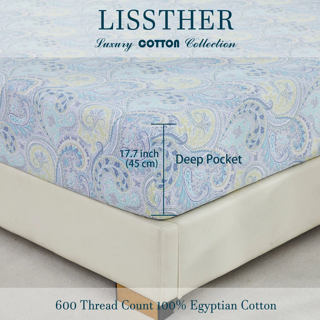 4pc Egyptian Cotton Fitted Sheet Set