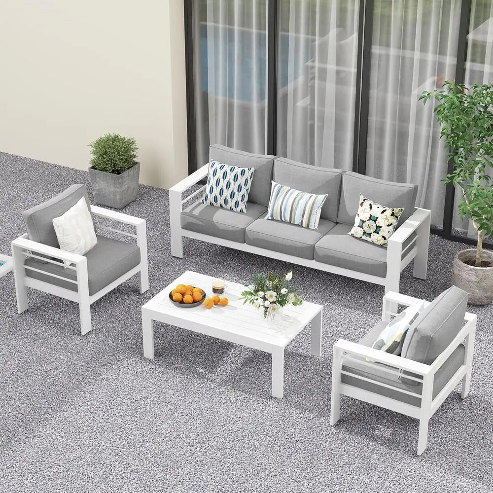 Oversized Metal Patio Furniture Set