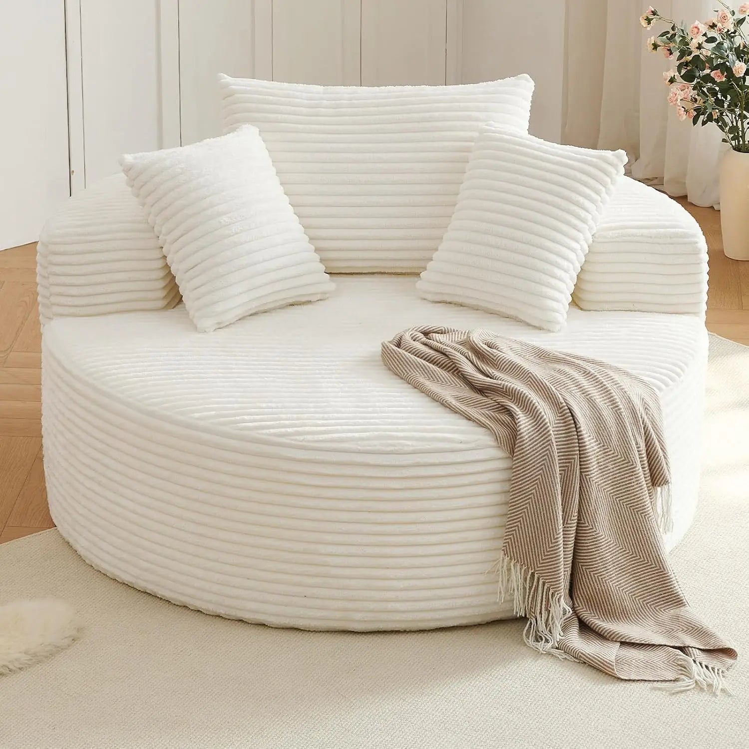 Oversized Round Lounge Chaise