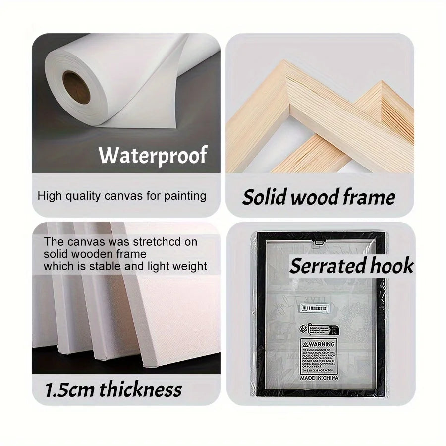 1PC White Floral Canvas Flower