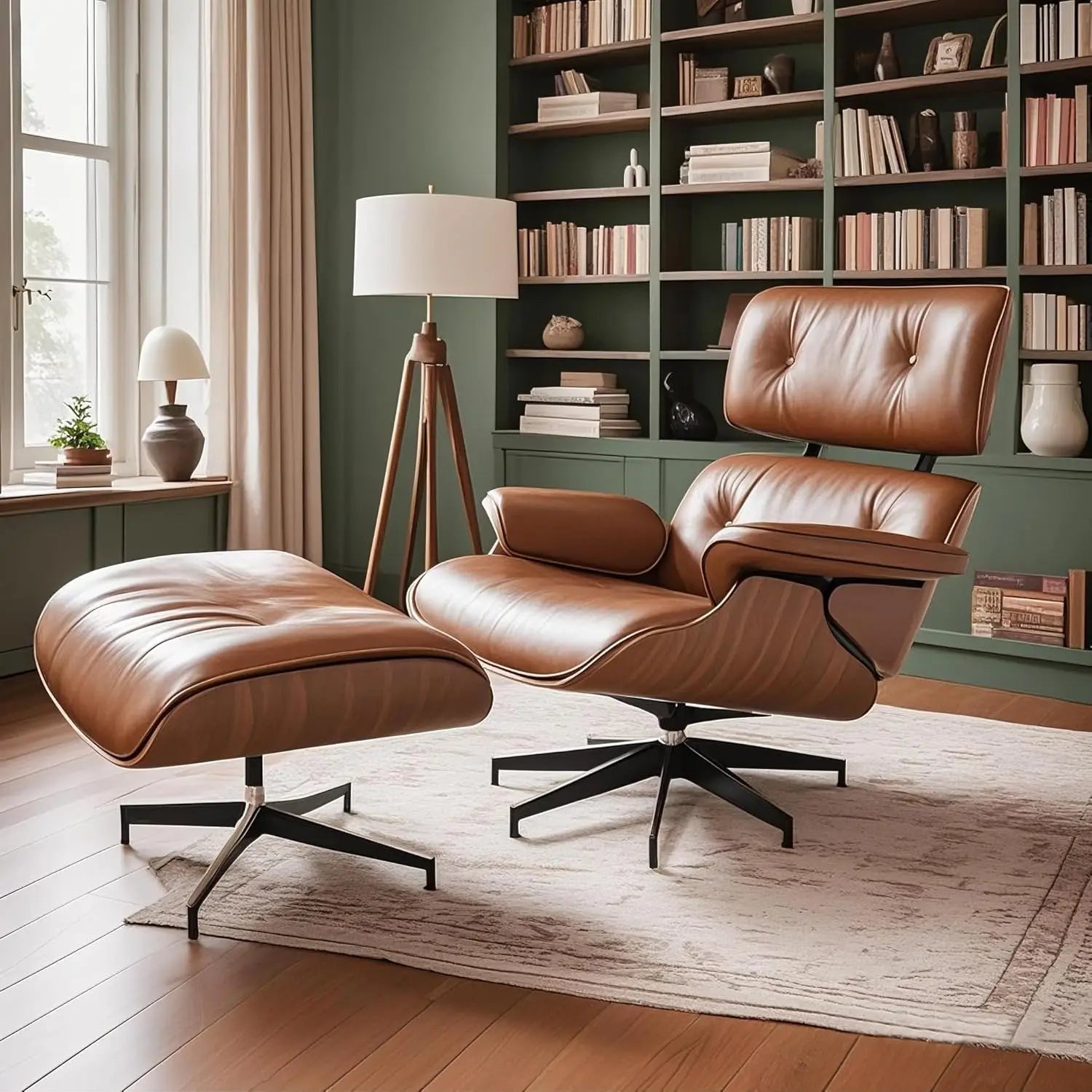 Chaise Lounge Chair with Ottoman